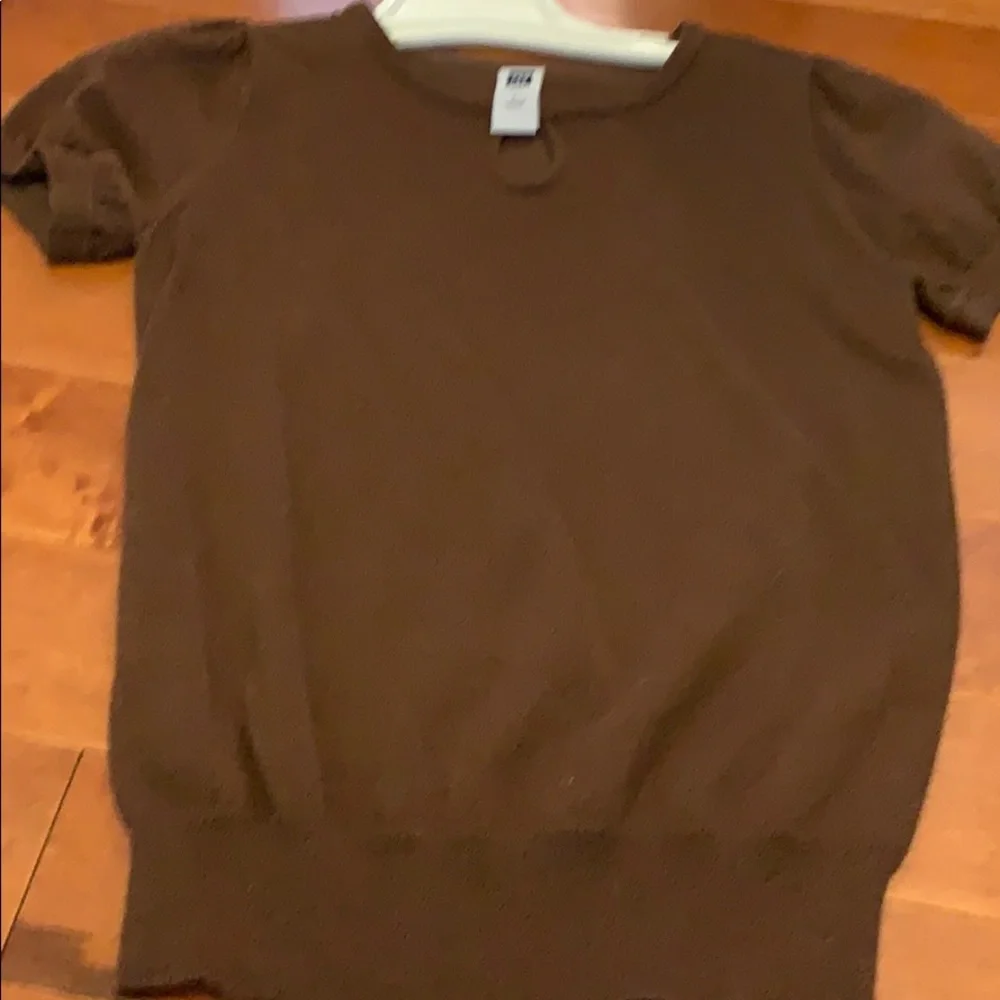 Gap Kids Brown‎ Short Sleeve Banded Top Size L